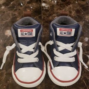 *Converse All Star Blue Infant Sneakers (Size 4)*